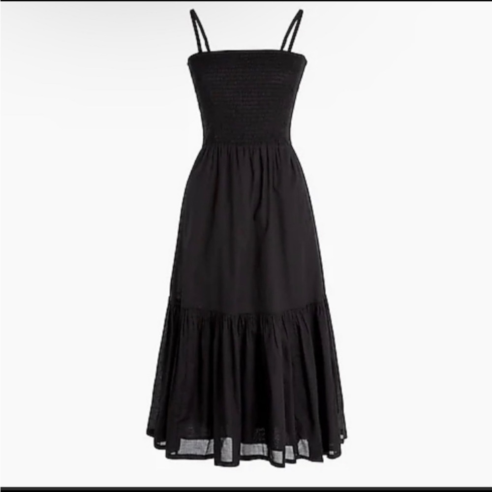 Jcrew tiered cotton smocked sundress
